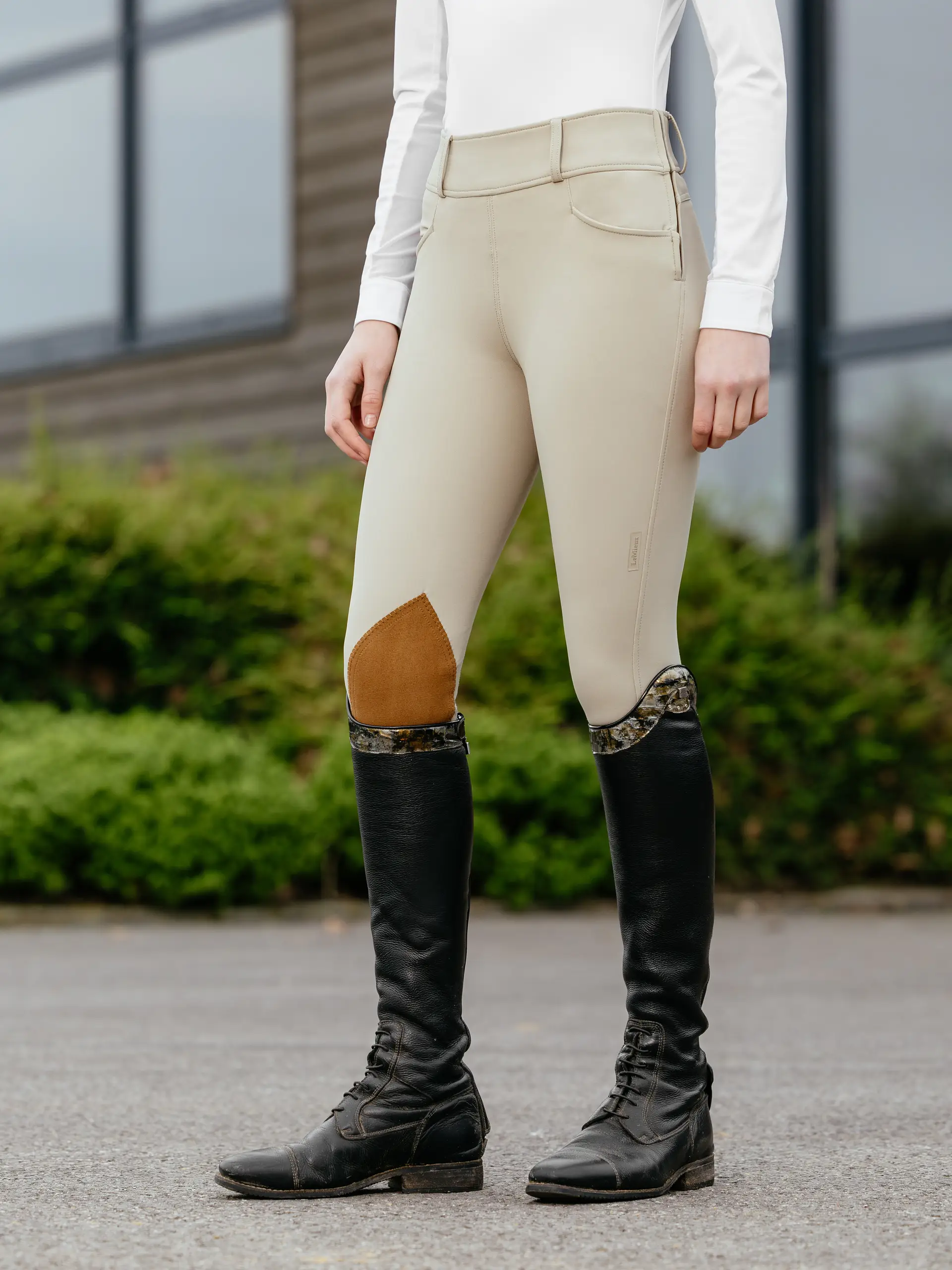 LeMieux Young Rider Side Zip Hunter Breeches Beige