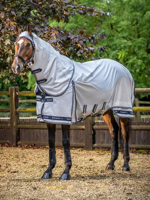 LeMieux Kudos Shower Pro Waterproof Fly Rug Grey