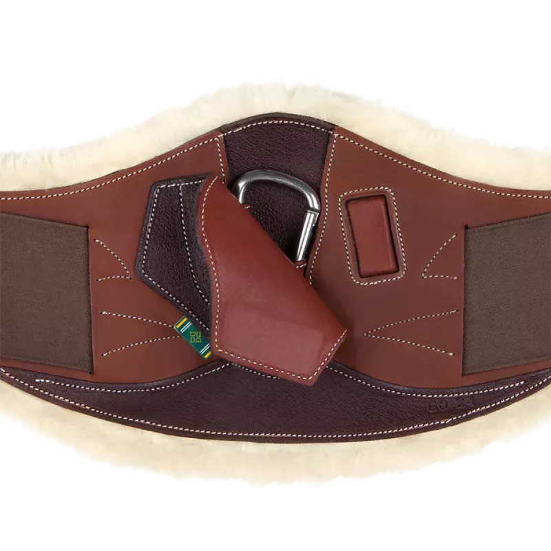 Devoucoux Makila girth with artificial sheepskin lining