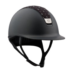 Samshield Custom Shadow 2.0 Black Shadowmatt Royal Flower Swarovski Top Matt Black Trim & Black Chrome Blazon