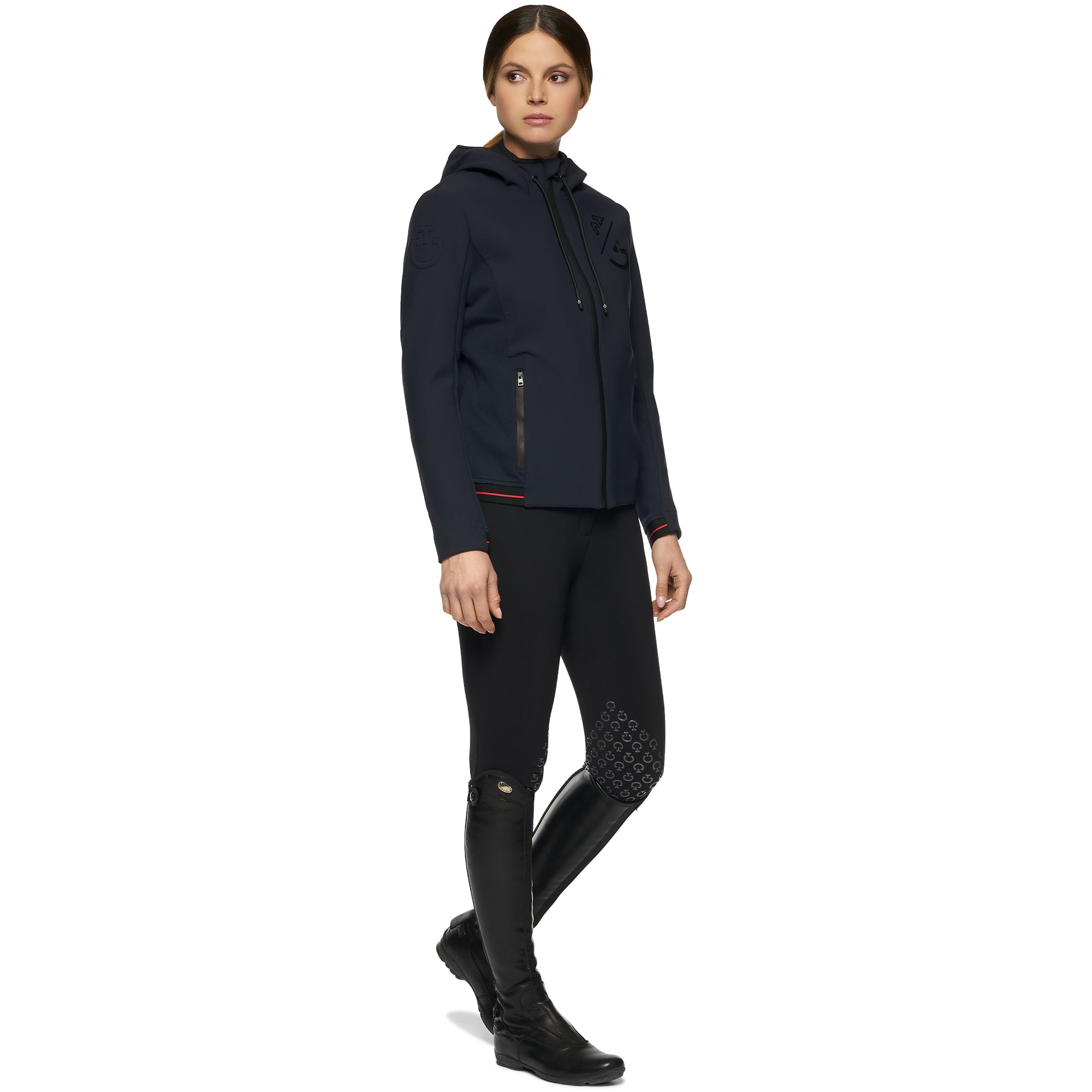 CT Team Hooded Softshell Zip Jacket Navy