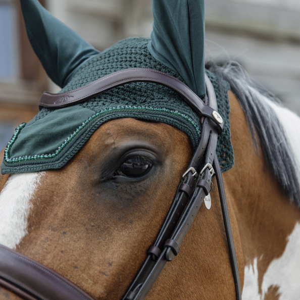 Kentucky Horsewear Fly Veil Wellington Velvet Pearls