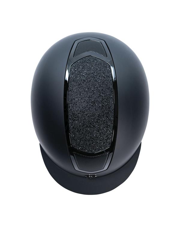Devon with MIPS® Helmet - Matte Black Shell, Sparkle Top, Matte Black Trim