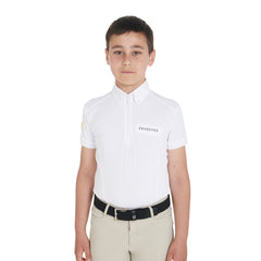 Equestro Boy's Mesh Competition Polo Shirt