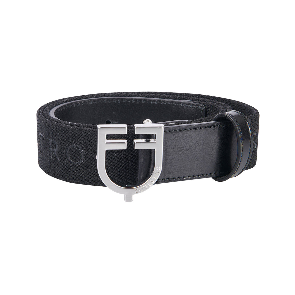 Equestro Leather belt with elastic