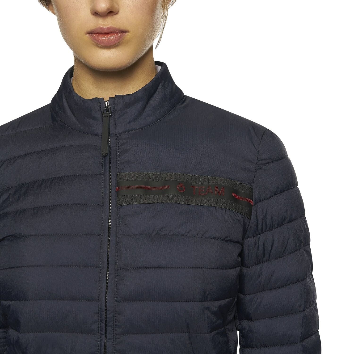 CT Team Red Stripe Quilted Jacket Navy