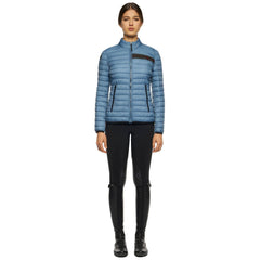CT Team Red Stripe Quilted Jacket Light Blue