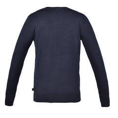 Kingsland Classic Men Flat Knitted V-neck Sweater, Cotton