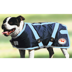 Thermo Master Supreme Dog Coat - Navy and Baby Blue