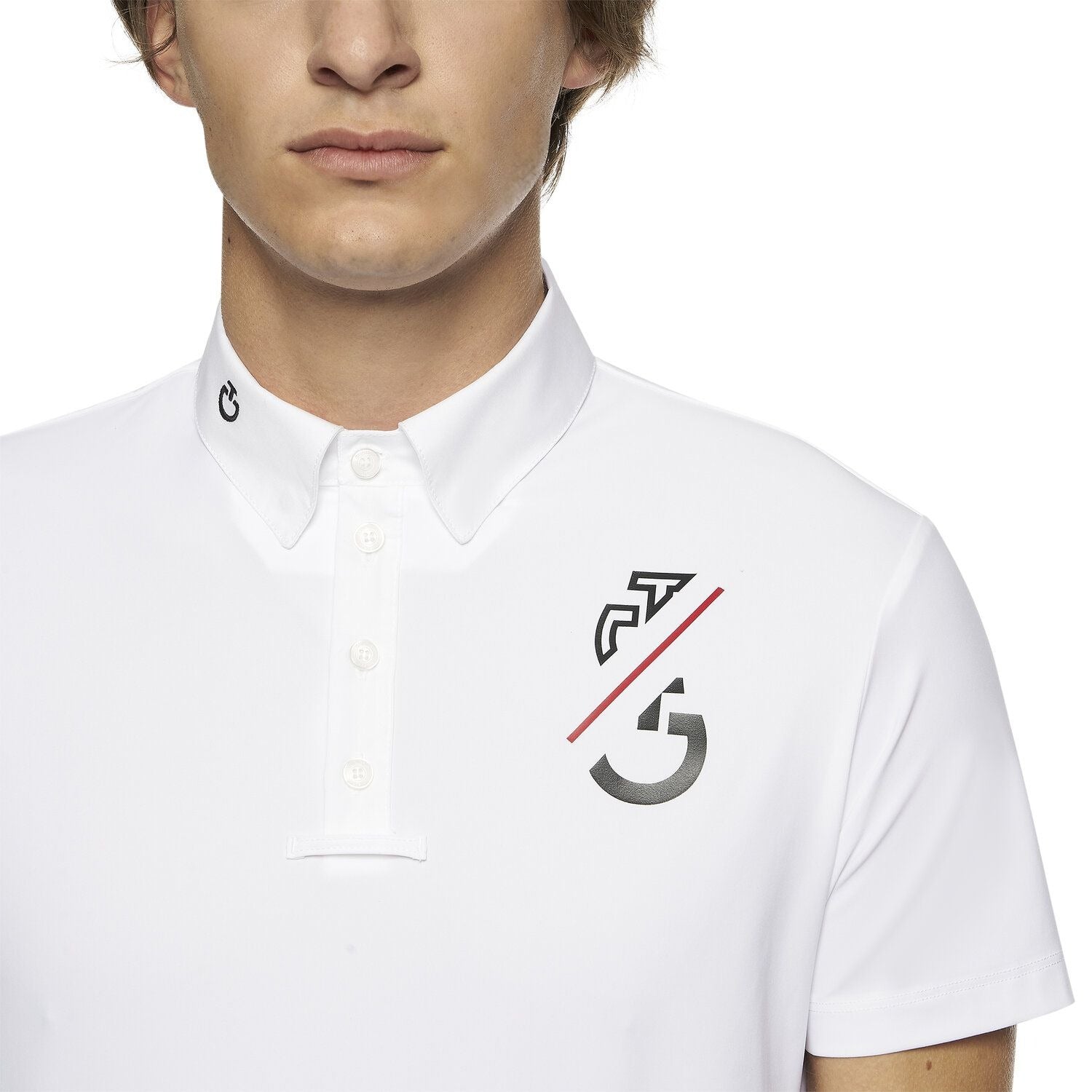 CT Men's Team S/S Jersey Competition Polo White