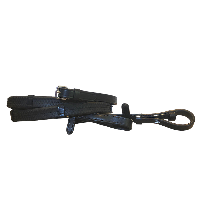 Lumiere Leather & Rubber Grip Reins