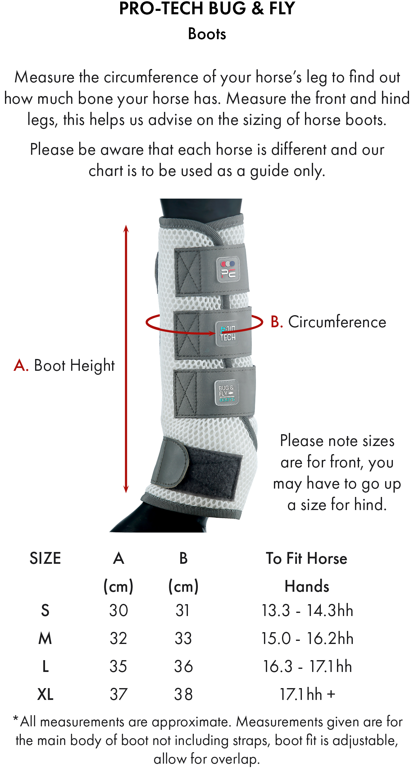 Premier Equine Pro Tech Bug and Fly Boots For Horses