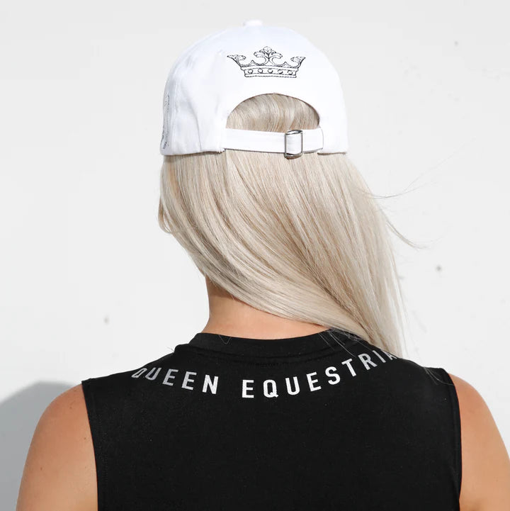 Queen Equestrian White Queen Cap