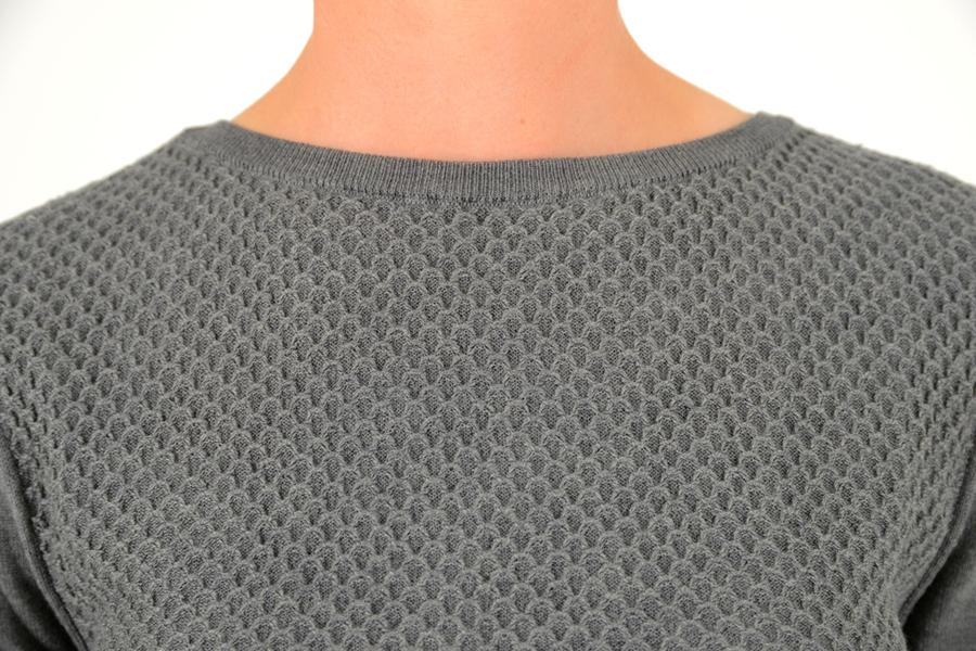 Grey boat hot sale neck sweater