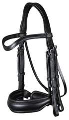 Dy'on Working Collection Matte Large Crank Noseband Double Bridle
