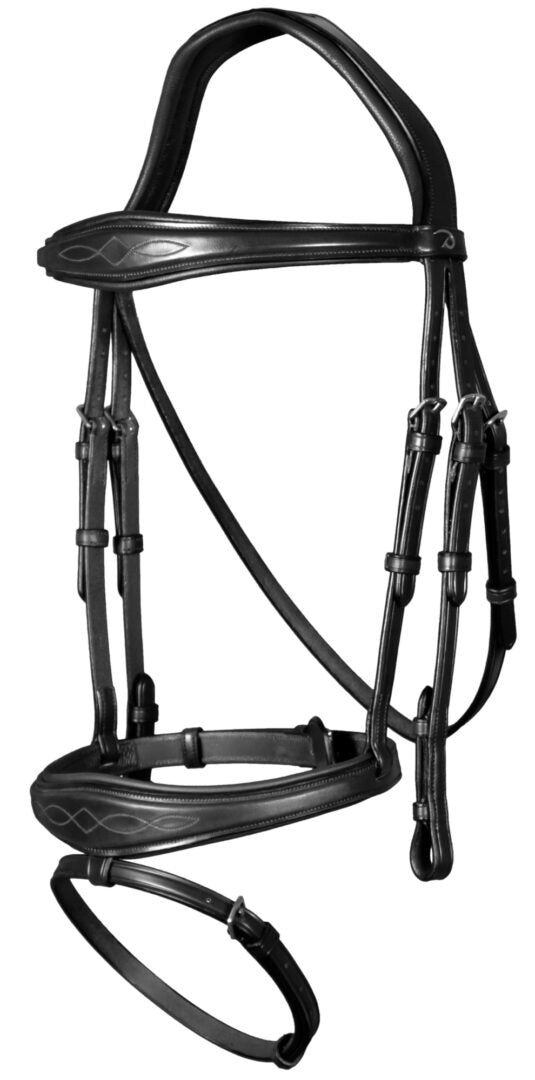 Dy'on New English Collection Anatomic Flash Noseband Bridle