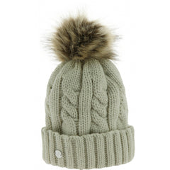 EQUITHÈME “Torsades” pom-pom knitted hat