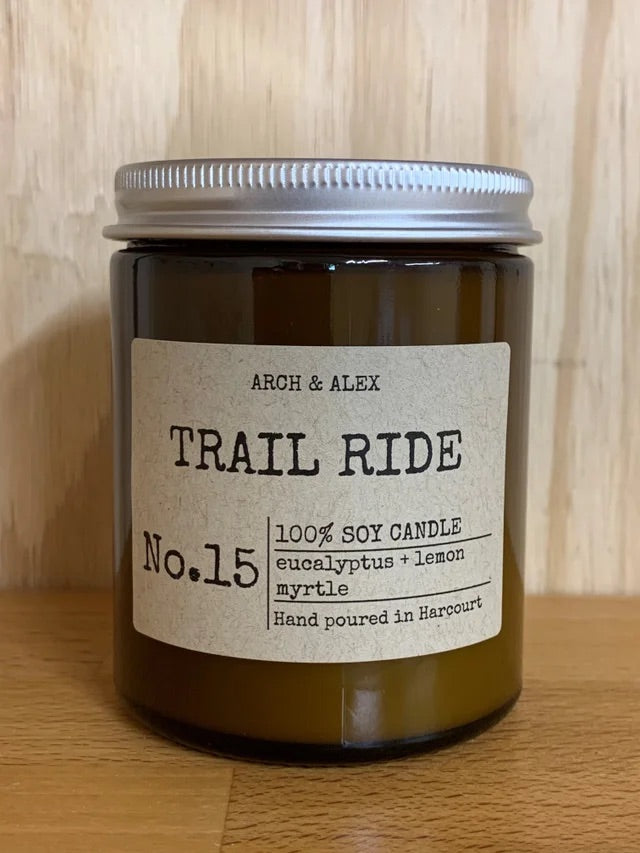 Soy Candle - No.15 Trail Ride (Eucalyptus + Lemon Myrtle)