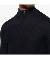 CT Merinos Blend Half Zip Turtleneck Honeycomb