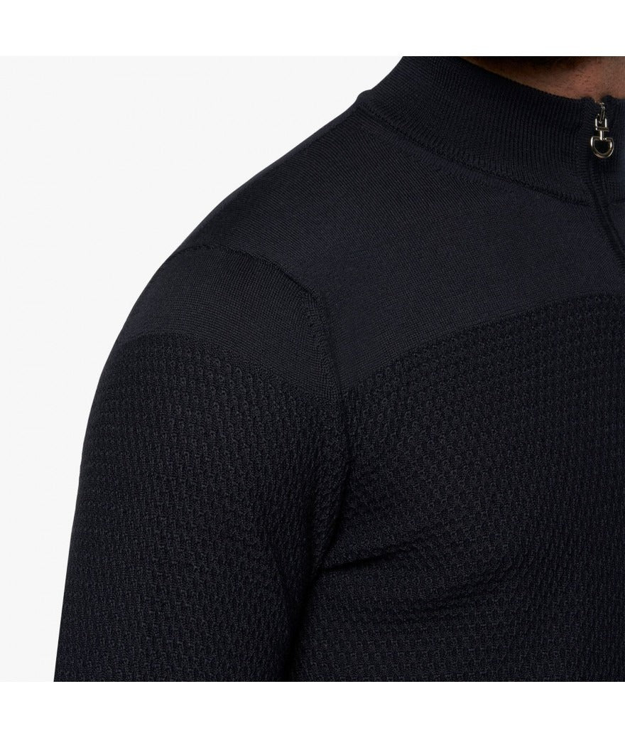 CT Merinos Blend Half Zip Turtleneck Honeycomb