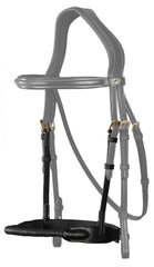 Dy'on D Collection Leather Covered Rope Noseband