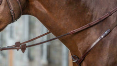 Dy'on New English Collection 1/2″ Rubber Reins with 7 Leather Loops