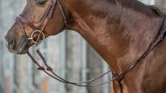 Dy'on New English Collection 5/8″ Hunter Reins with 7 Leather Loops